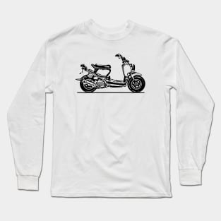 Ruckus Motorcycle Sketch Art Long Sleeve T-Shirt